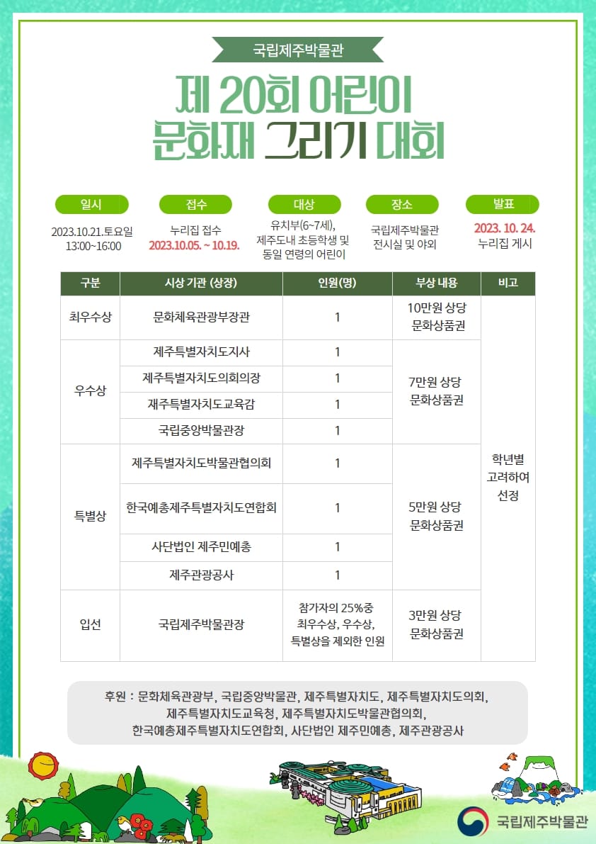 제20회 어린이 문화재 그리기 대회이미지